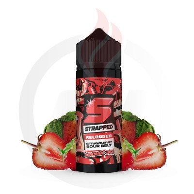 Strapped Reloaded Strawberry Sour Belt 30ml/120ml Flavour Shots